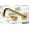 Kingston Brass KS8057DFL Wall Mount Tub Faucet, Brushed Brass KS8057DFL - alternate 4